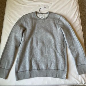 Reigning Champ Knit Tiger Fleece Crewneck Light Grey - Large